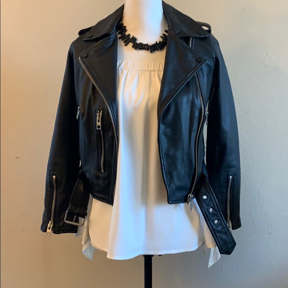NWT Soft Leather Biker Jacket